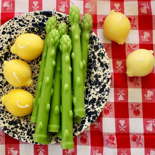 Asparagus Taper Candles (Set of 2)