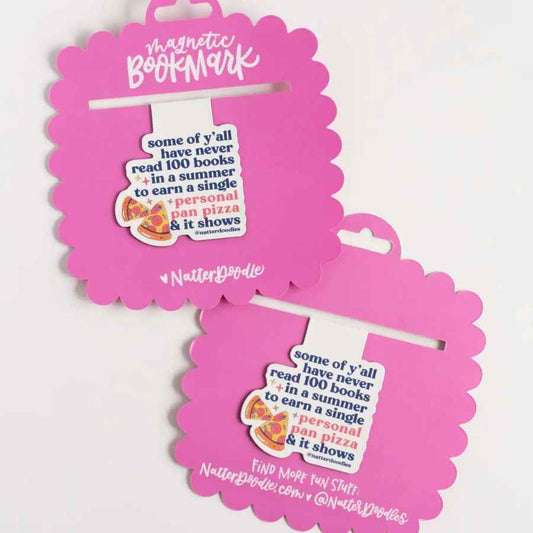 Book It Personal Pan Pizza Magnetic Bookmark – 90s Nostalgia