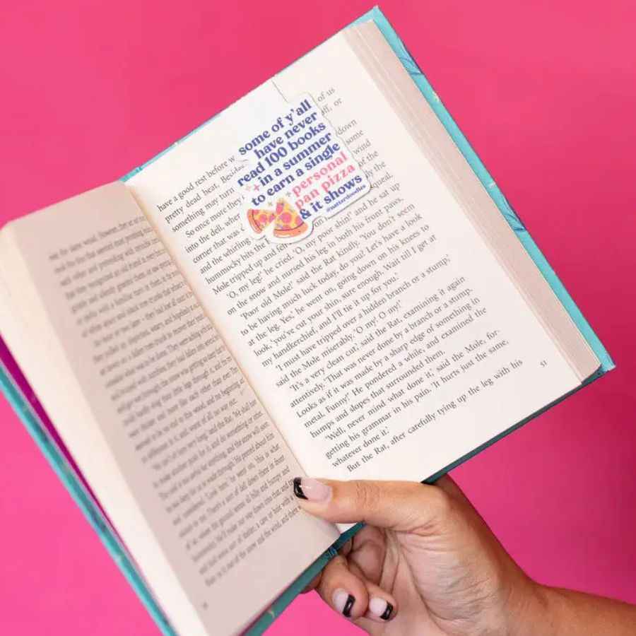 Book It Personal Pan Pizza Magnetic Bookmark – 90s Nostalgia