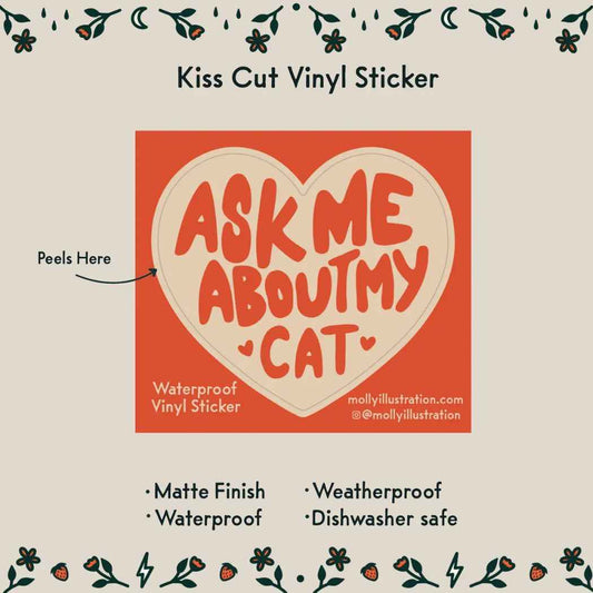 Cat Stickers - Molly Illustration