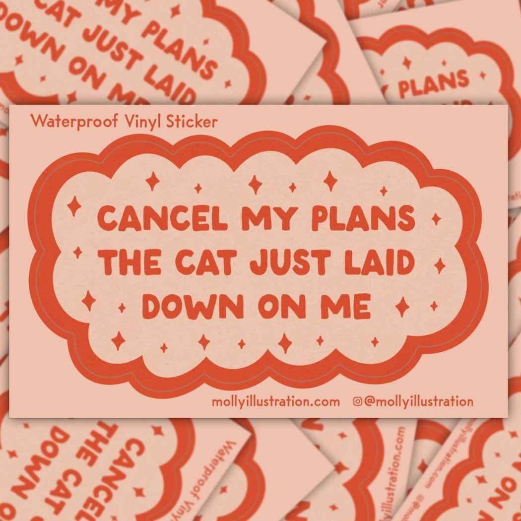 Cat Stickers - Molly Illustration