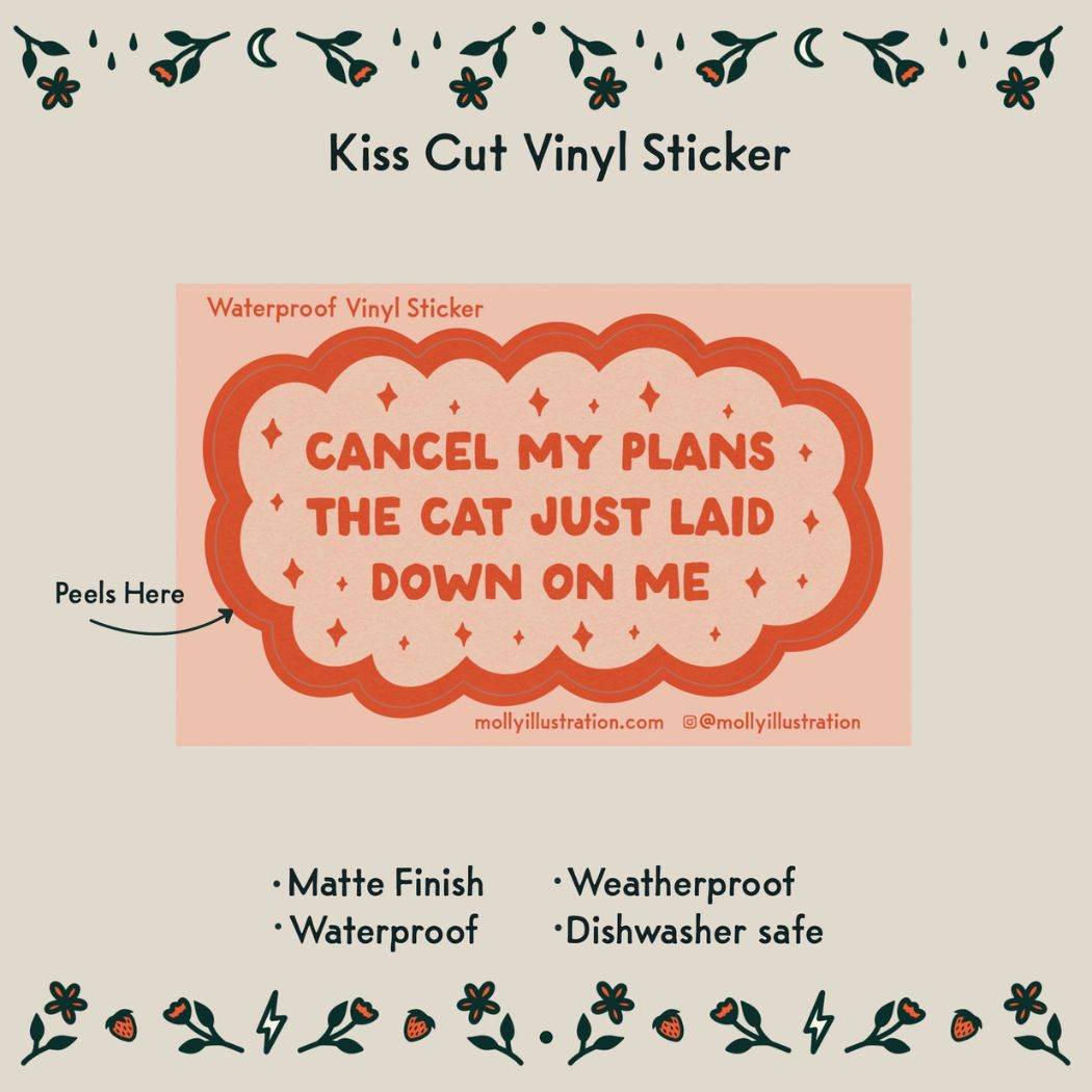Cat Stickers - Molly Illustration - KINSHIP GIFT