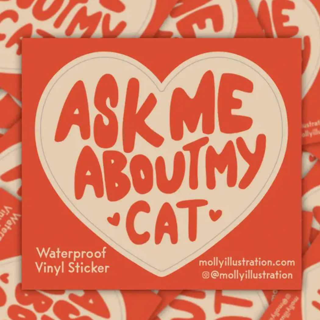 Cat Stickers - Molly Illustration