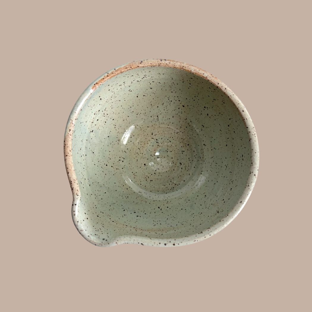 Celadon Spouted Matcha Bowl - KINSHIP GIFT