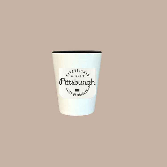 Ceramic Shot Glass - Pittsburgh City of Bridges