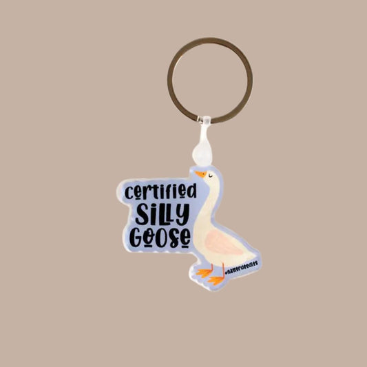 Certified Silly Goose Keychain - KINSHIP GIFT
