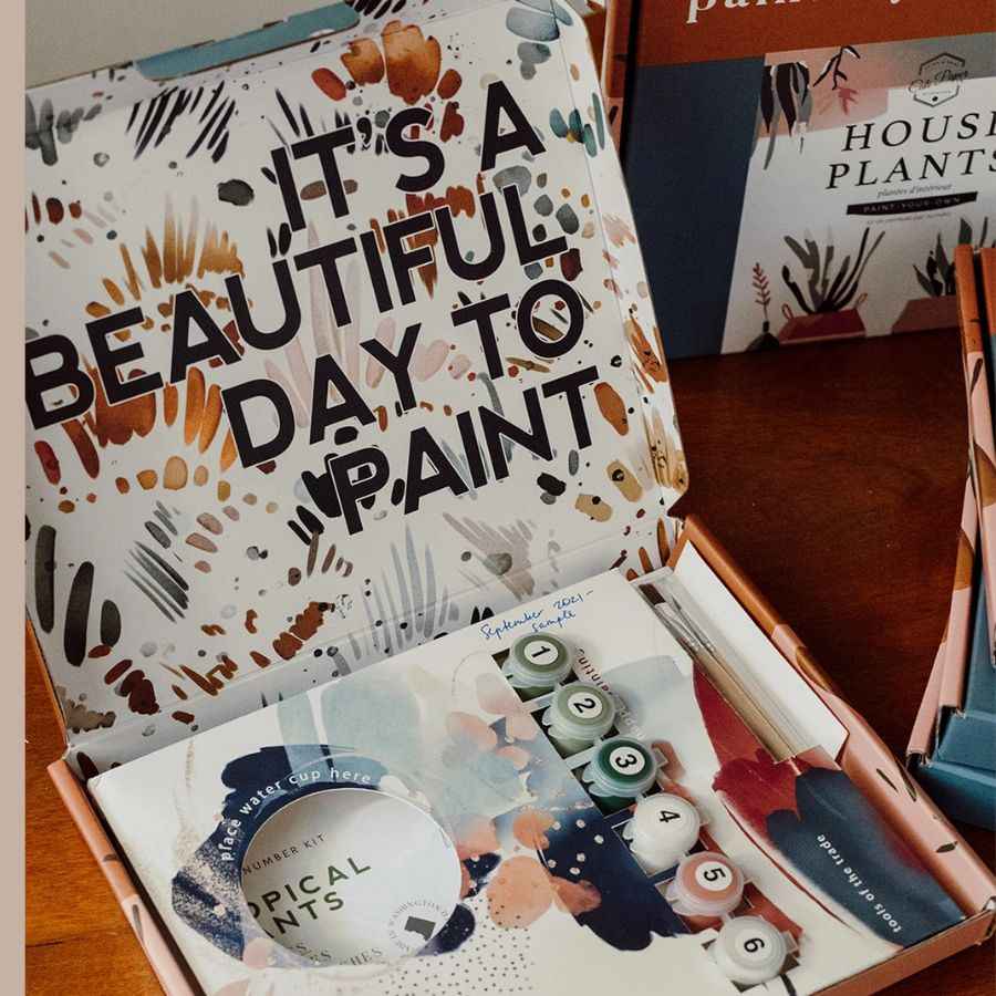 Cherry Blossoms Paint-By-Numbers kit