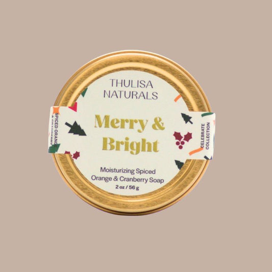 Christmas Moisturizing Shea Butter Soap - Orange + Cranberry
