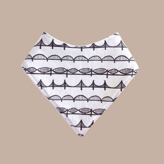 City of Bridges Baby Bib-Box Builder Item-Waku Waku Baby-KINSHIP GIFT