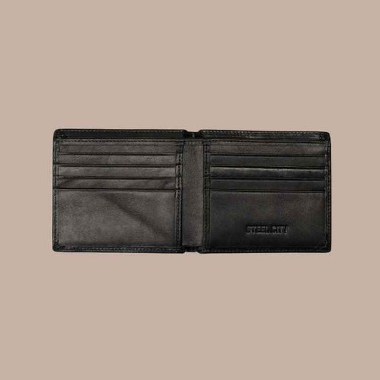 Cowhide Leather Steel City Wallet