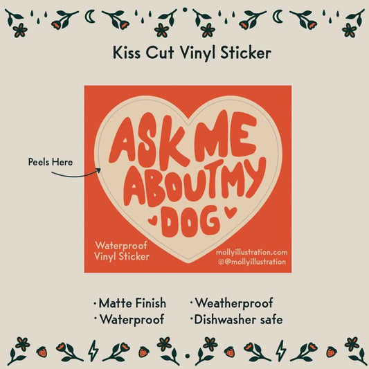 Dog Stickers - Molly Illustration