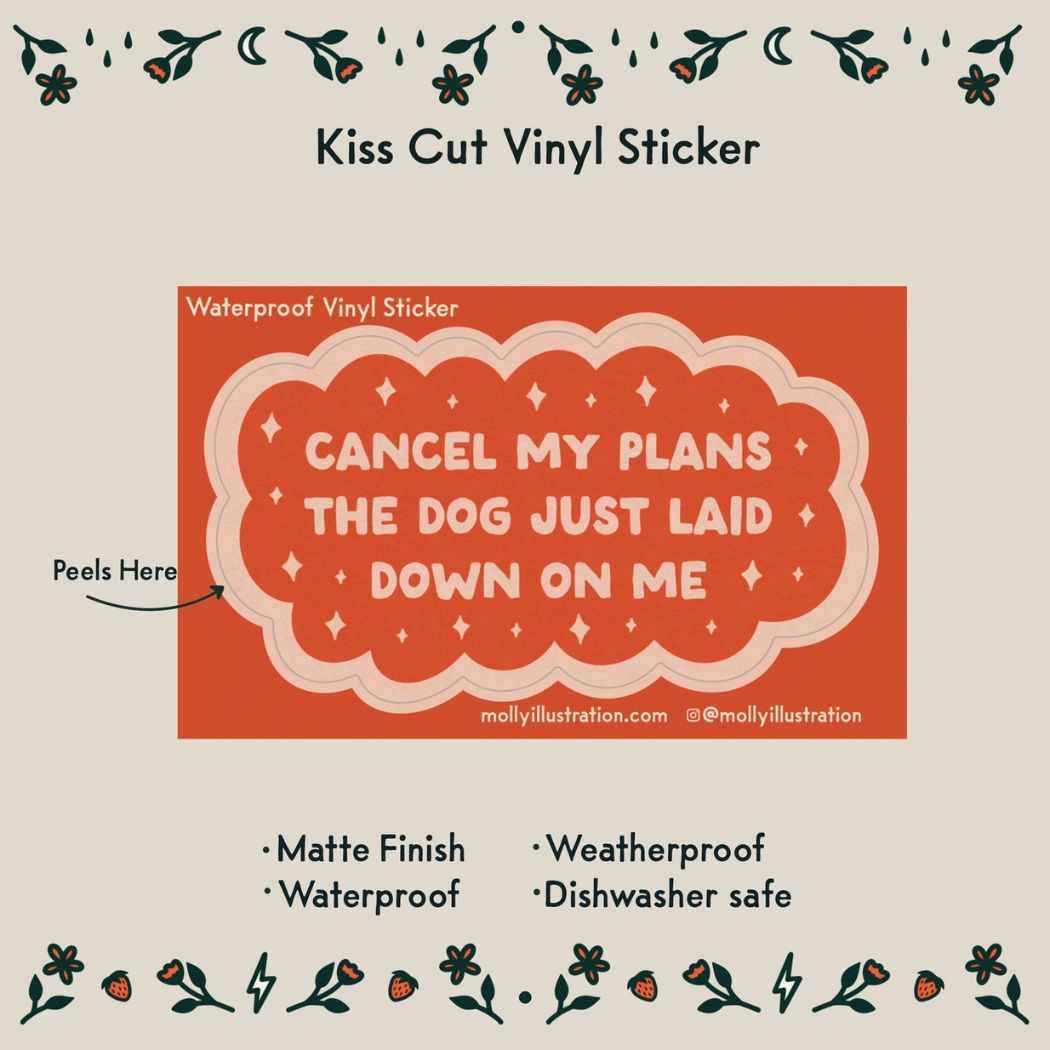 Dog Stickers - Molly Illustration