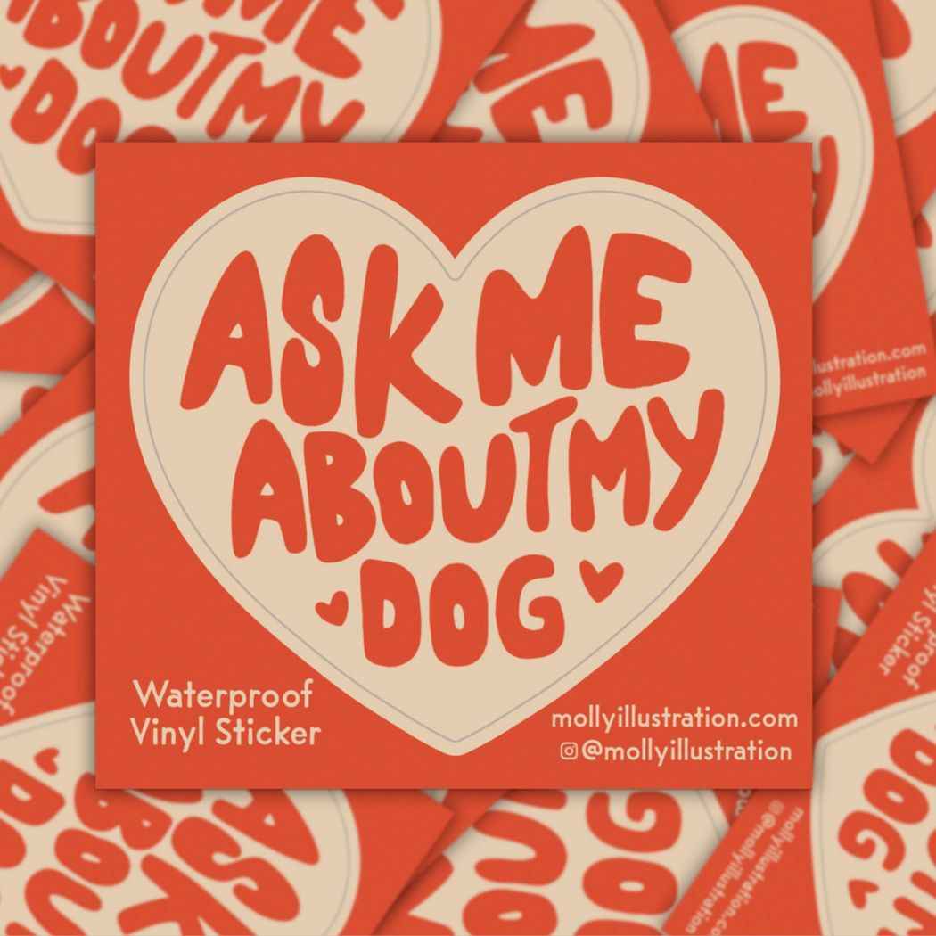 Dog Stickers - Molly Illustration
