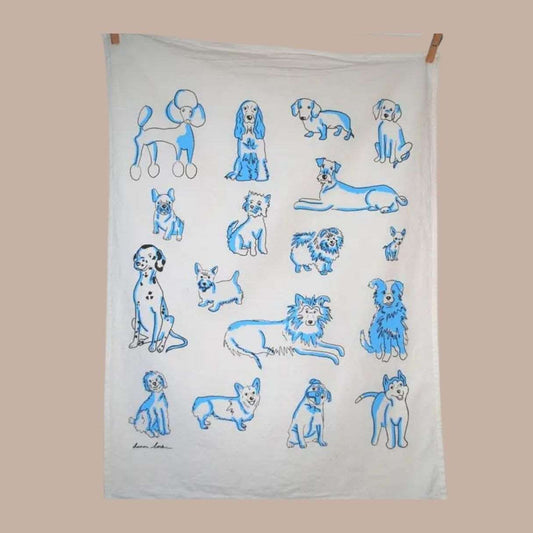 Dogs Tea Towel - Stylish and Functional Kitchen Accessory for Dog Lovers-Tea Towel-Dani Locke-KINSHIP GIFT