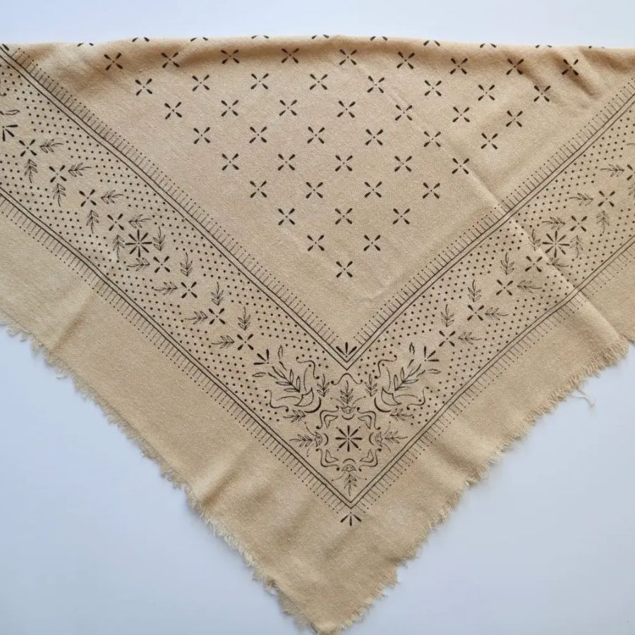 Eco Raw Naturally Dyed Bandanas (Raw Silk)