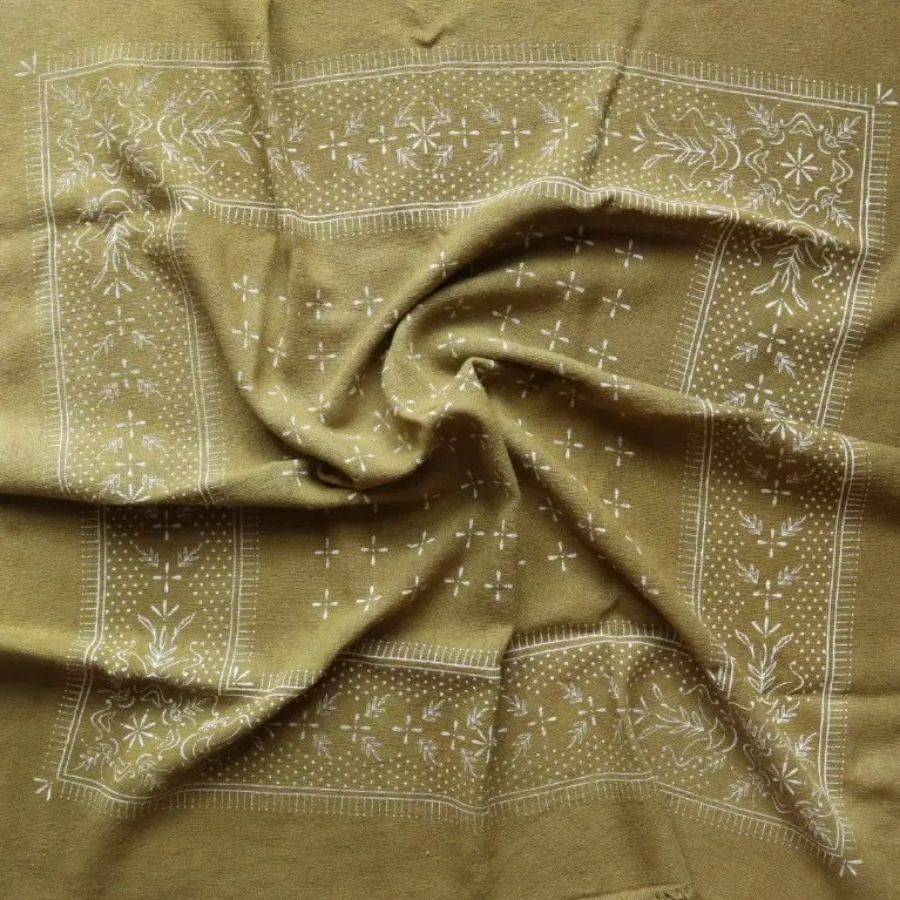 Eco Raw Naturally Dyed Bandanas (Raw Silk)