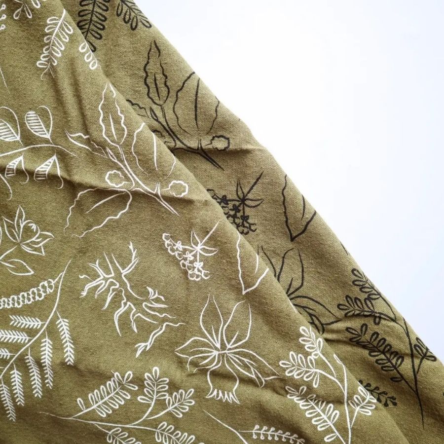 Eco Raw Naturally Dyed Bandanas (Raw Silk)