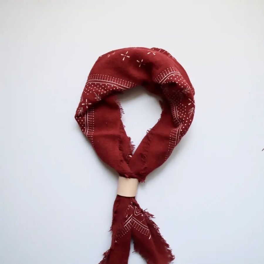 Eco Raw Naturally Dyed Bandanas (Raw Silk)