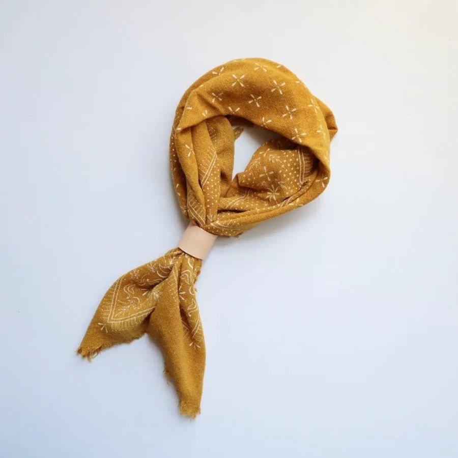 Eco Raw Naturally Dyed Bandanas (Raw Silk)