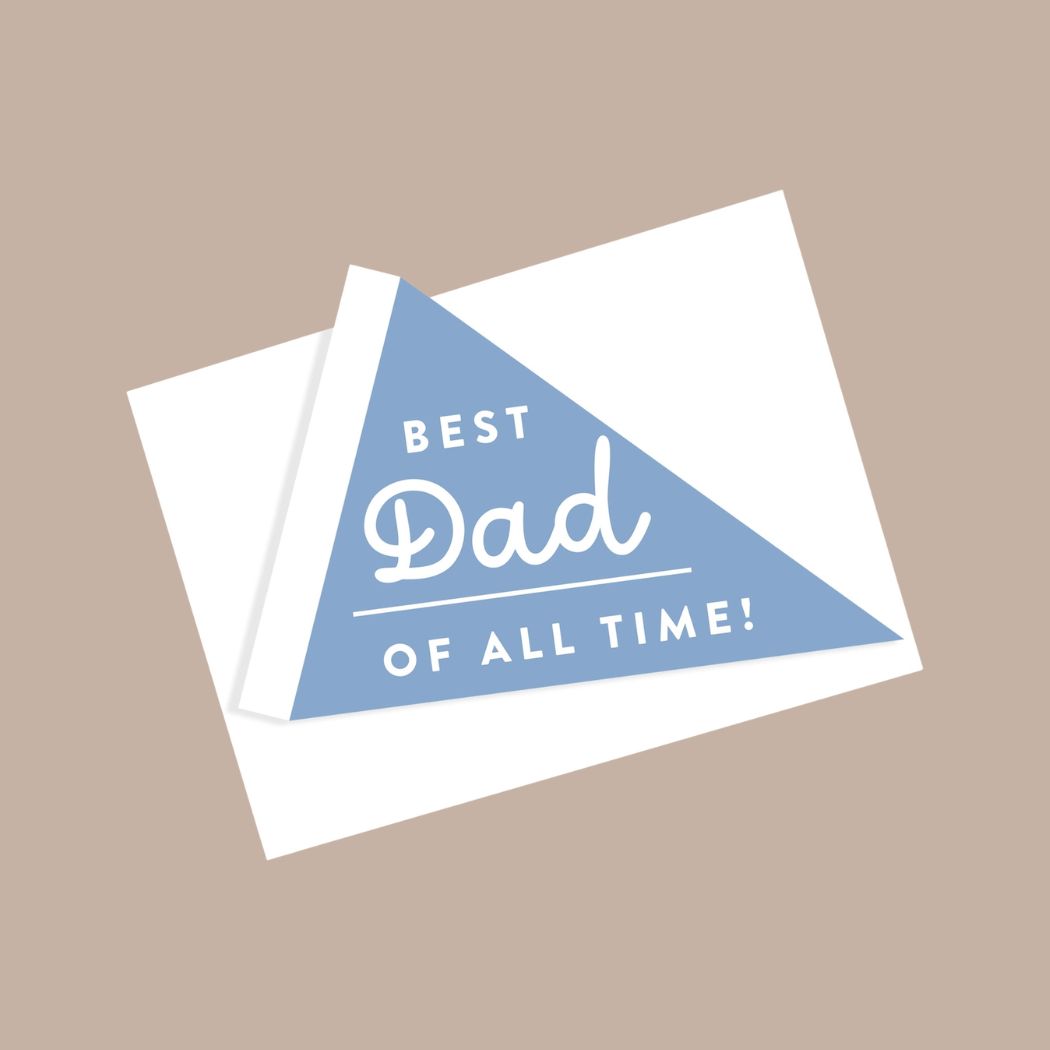 Fly Like Paper Design Greeting Cards-Greeting Card-Fly Like Paper Design-Best Dad of All Time-KINSHIP GIFT