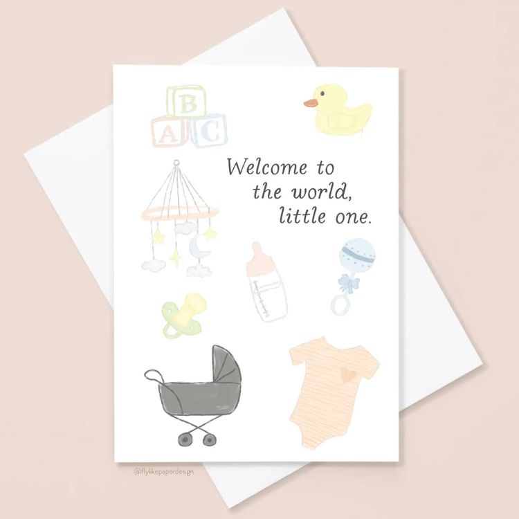 Fly Like Paper Design Greeting Cards