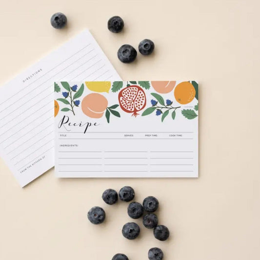 Fruits Recipe Cards