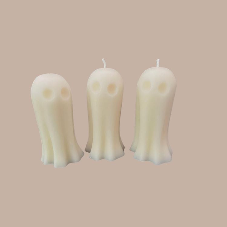 Ghost Wicksburgh Candles-Molded Shape Candle-Wicksburgh-Tall White Ghosts-KINSHIP GIFT