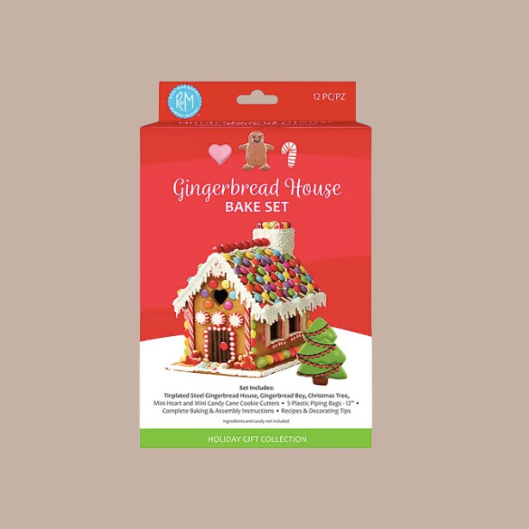 Gingerbread House 10-Piece Cookie Cutter and Baking Set