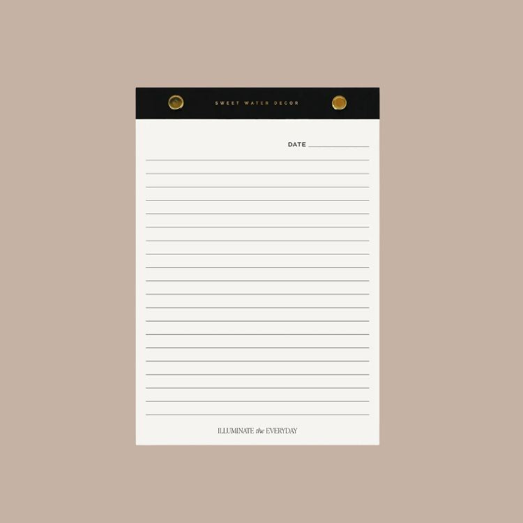 Gold Rivet Basic Notepad-Sweet Water Decor-KINSHIP GIFT