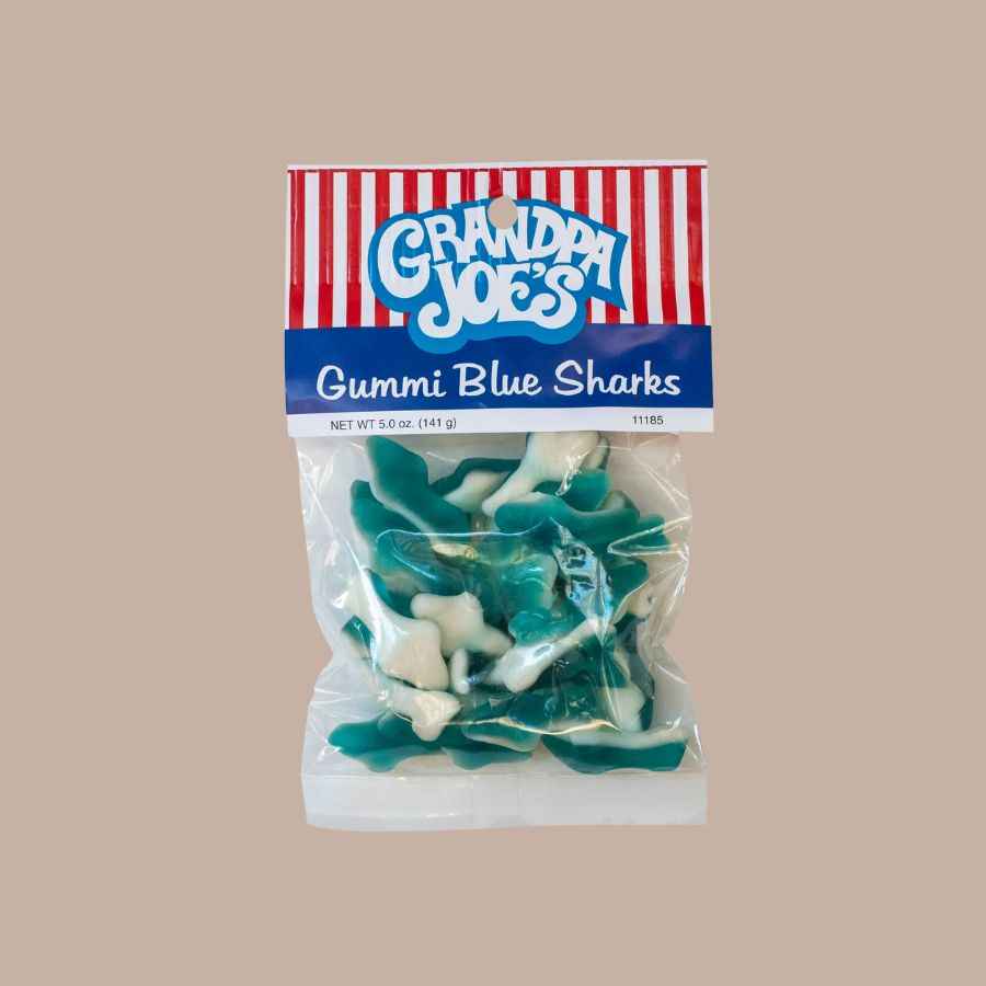Grandpa Joe's Candy Peg Bags (Gummies)-Candy-Grandpa Joes-Gummi Blue Sharks-KINSHIP GIFT