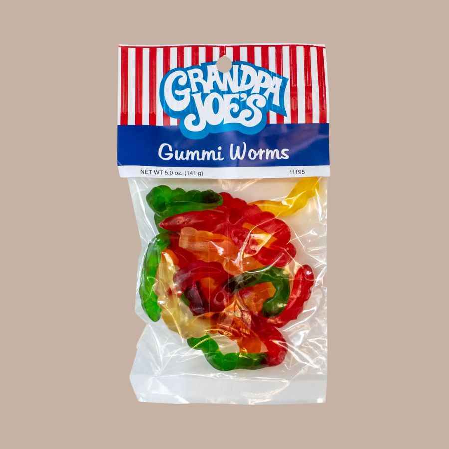 Grandpa Joe's Candy Peg Bags (Gummies)-Candy-Grandpa Joes-Gummi Worms-KINSHIP GIFT