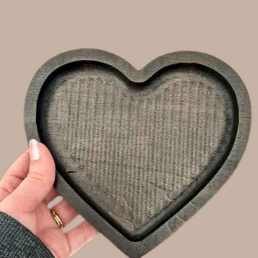 Hardwood Heart Catchall Tray
