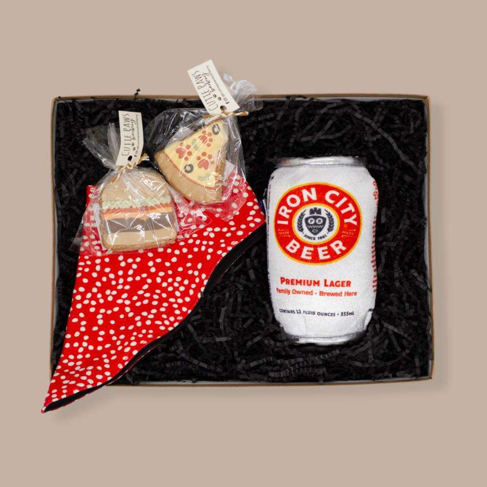 Pizza and Beer Doggy Gift Box - KINSHIP GIFT - Pet Themed Gift - KINSHIP GIFT - Dogs, Pets - Pittsburgh - gift - boxes - gift - baskets - corporate - gifts - holiday - gifts