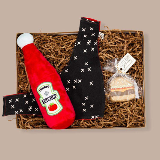 Ketchup Loving Pup Gift Box - KINSHIP GIFT - Pet Themed Gift - KINSHIP GIFT - Dogs, Ketchup, Kinship Corporate Gifting, Pets, pittsburgh food & drink - Pittsburgh - gift - boxes - gift - baskets - corporate - gifts - holiday - gifts