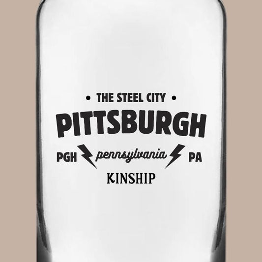 Kinship Pittsburgh Glass Can Cup