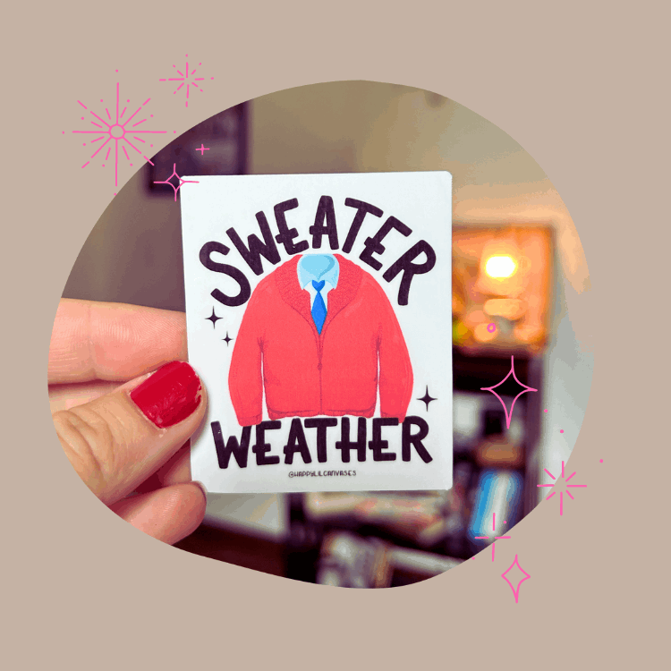 Sweater Weather Sticker