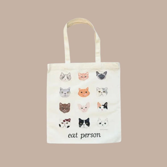 Cat Person Tote Bag