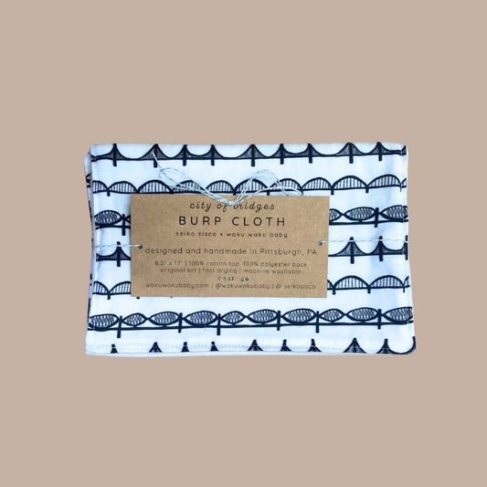 Burp Cloth - City of Bridges