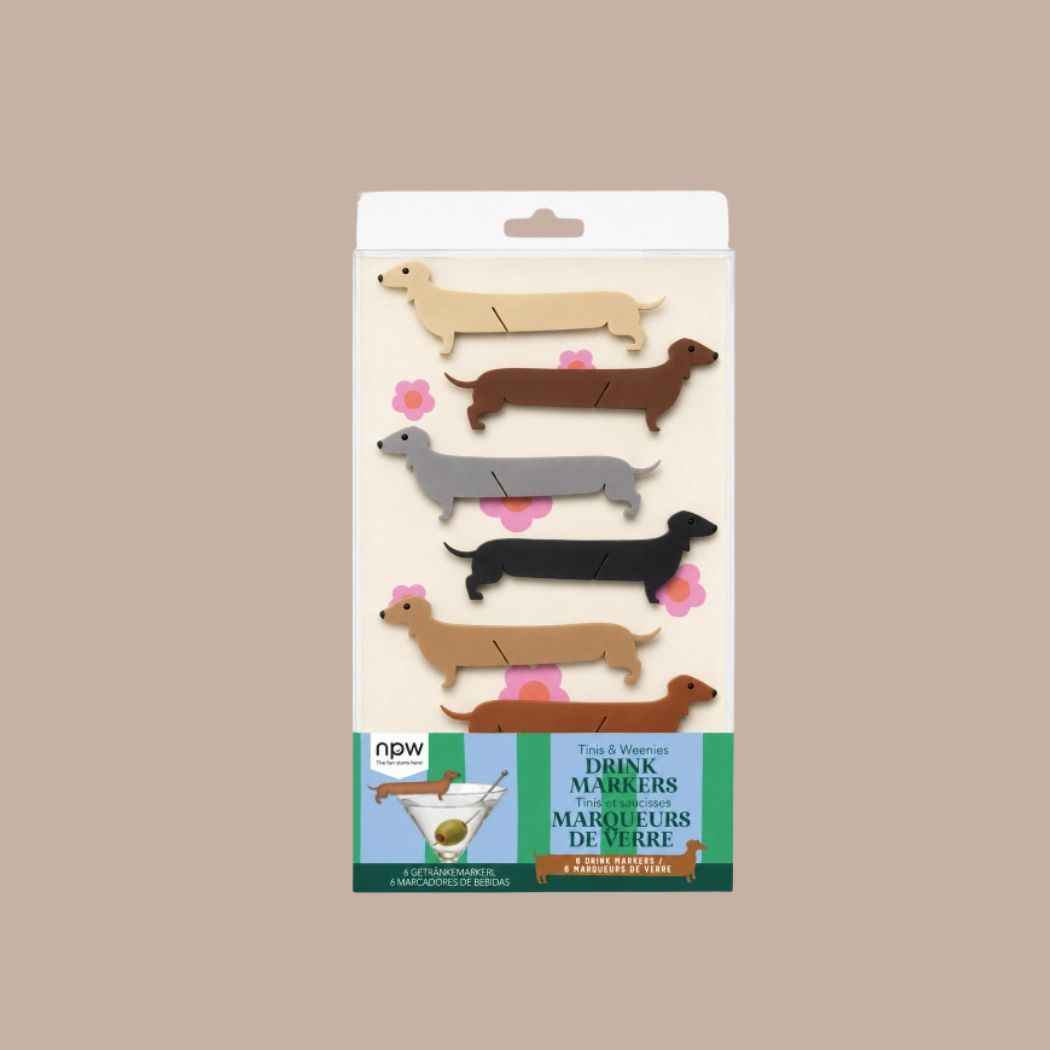 Tinis and Weenies Dog Drink Markers