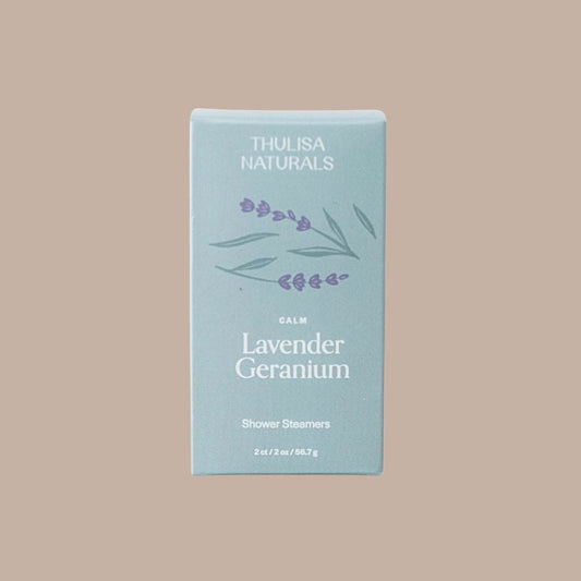 Lavender Geranium Shower Steamers - 2 Pack Gift Set
