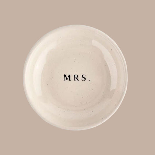 MRS Ring Dish - Elegant Jewelry Storage for Newlyweds-Box Builder Item-Sweet Water Decor-KINSHIP GIFT