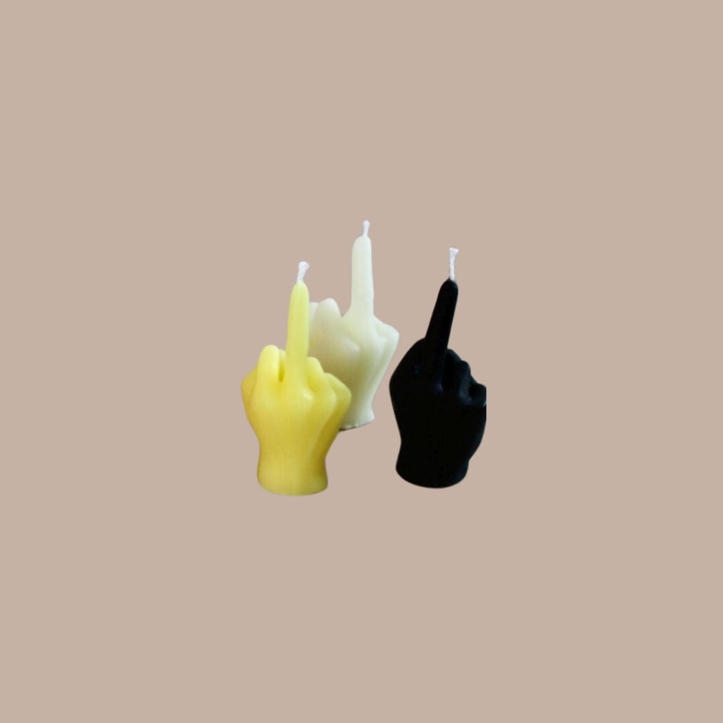 Middle Finger Candle-Box Builder Item-Wicksburgh-KINSHIP GIFT