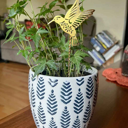 Mini Hummingbird Plant Stake