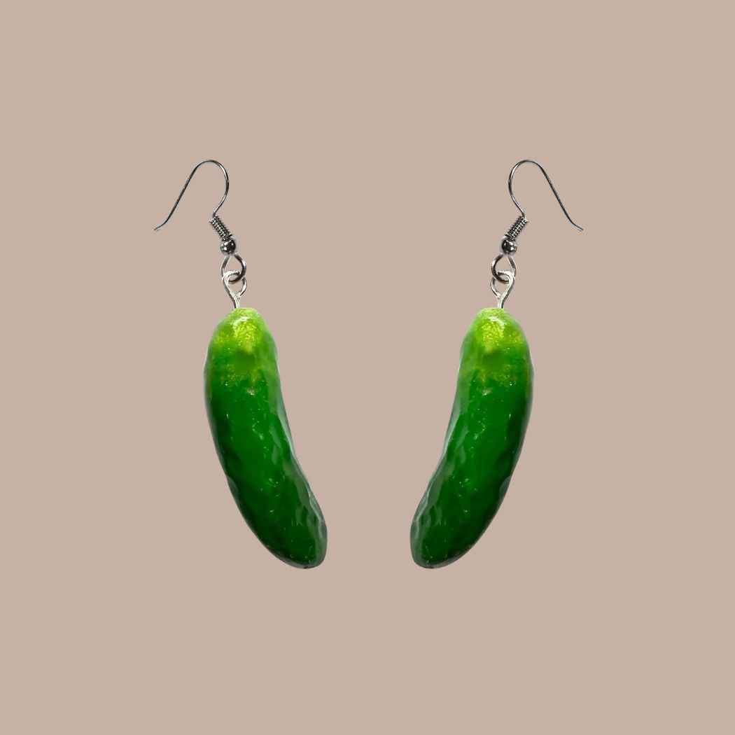 Mini Pickle Earrings (Surgical Steel)