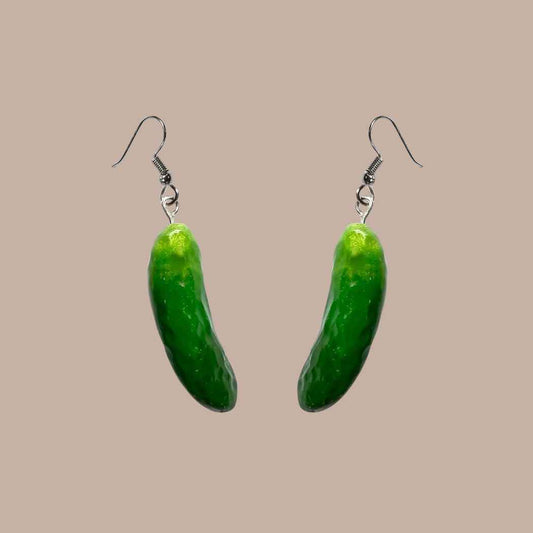 Mini Pickle Earrings (Surgical Steel)