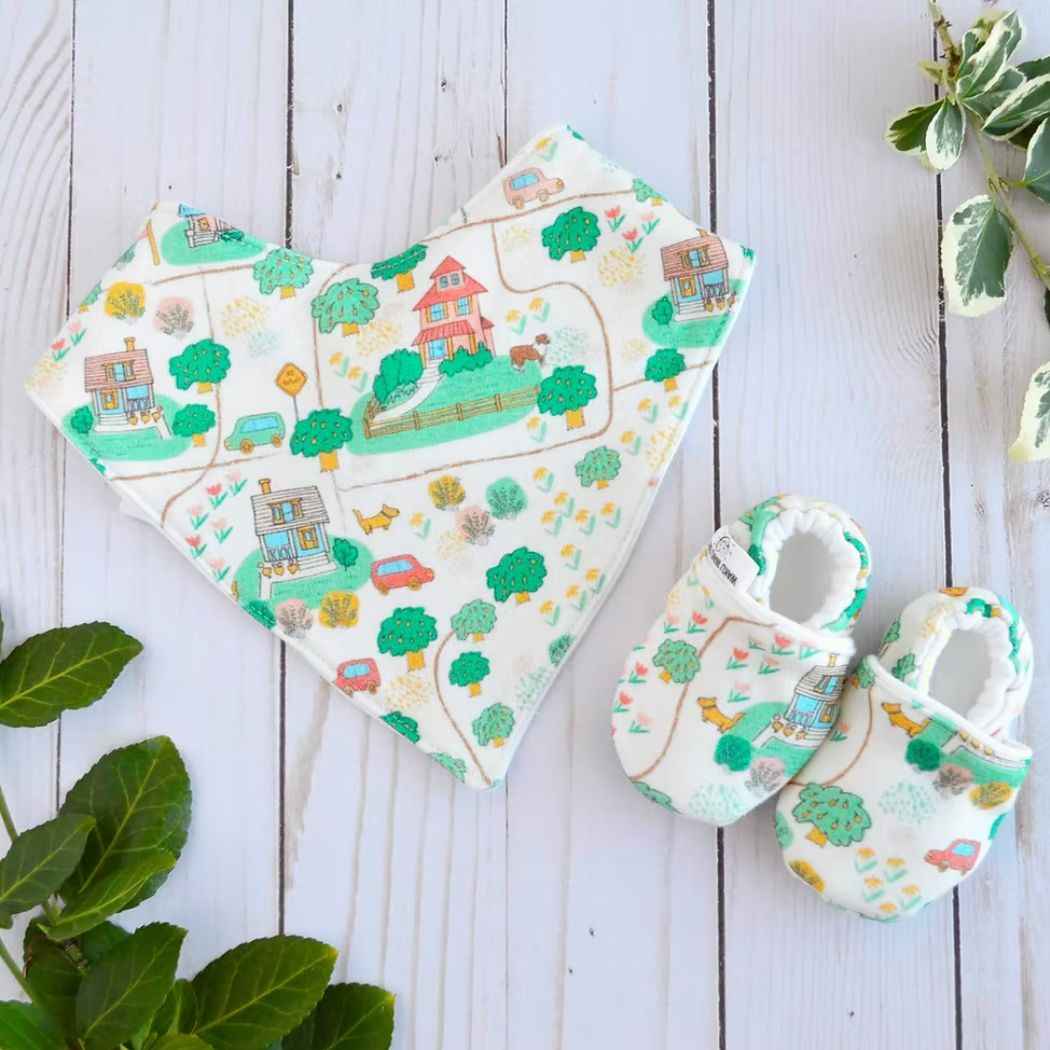 Neighborhood Walk Baby Bib