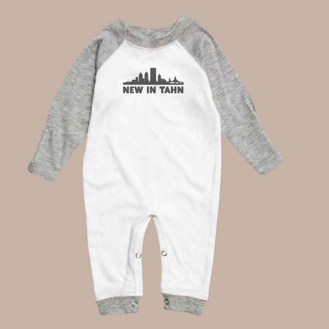 New In Tahn Pittsburgh Skyline Baby Onesie