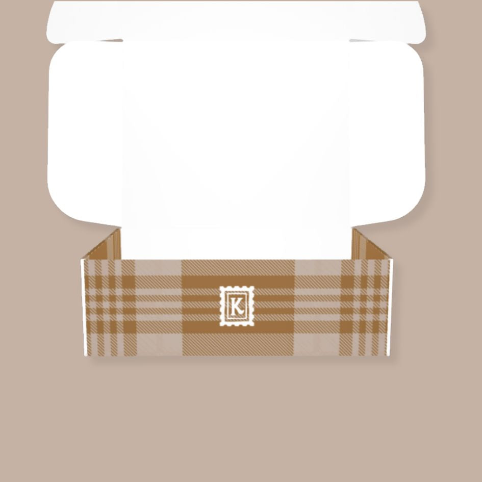 PACKAGING: Kinship Winter Plaid Mailer Box