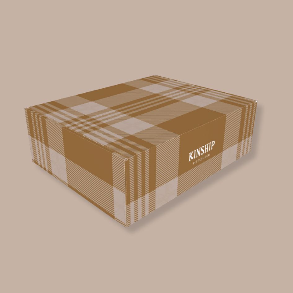 PACKAGING: Kinship Winter Plaid Mailer Box