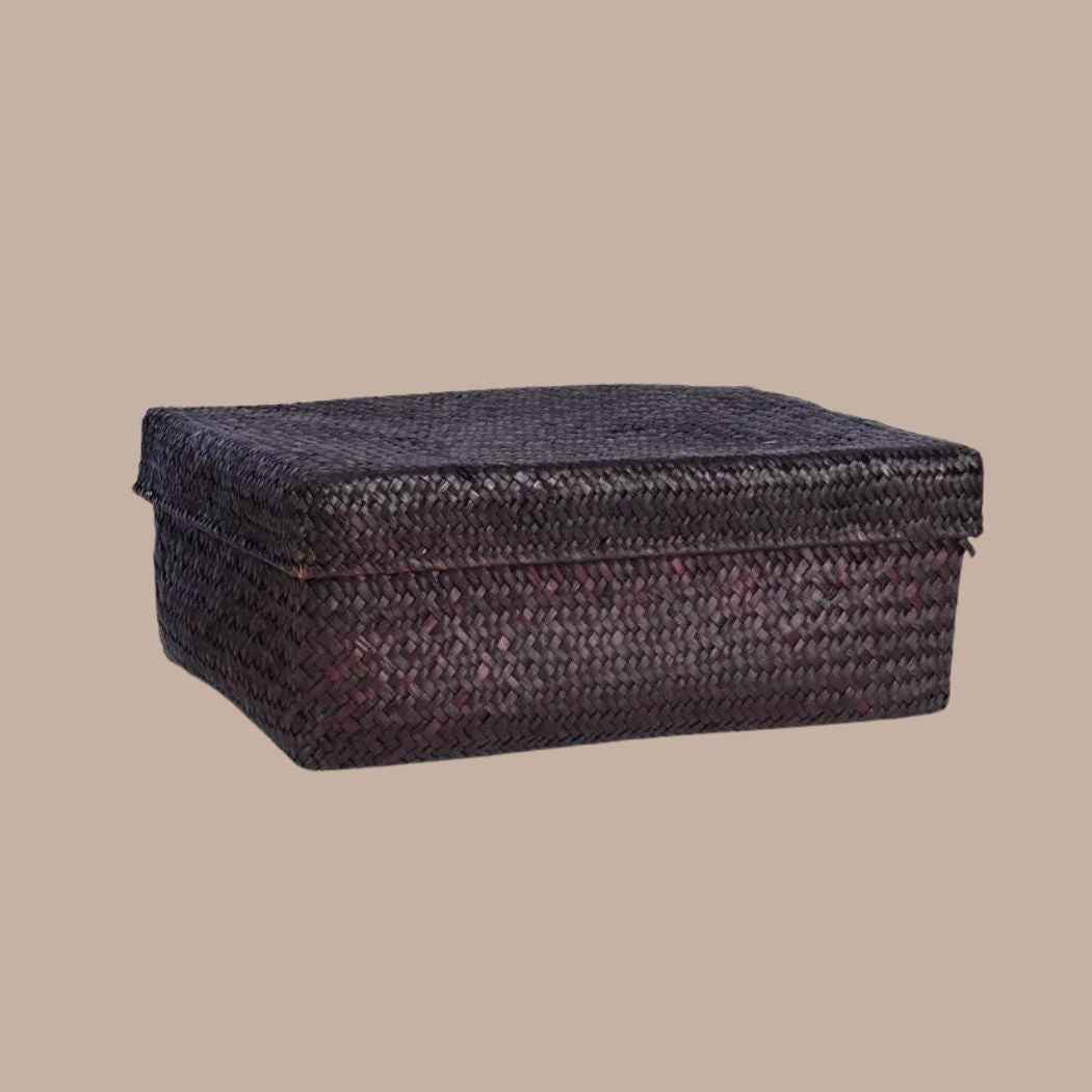 PACKAGING: Large Seagrass Lidded Box
